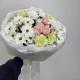 дофаминовый букет bloom room хризантема,роза и диантус