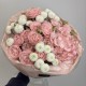 розовый букет гортензия и роза bloom room