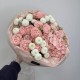 розовый букет гортензия и роза bloom room