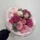 авторский букет bloom room роза и хризантема
