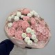 wow букет bloom room гортензия,роза и хризантема