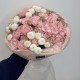 wow букет bloom room гортензия,роза и хризантема