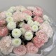 букет для любимой bloom room с кустовой розой,диантусом и хризантемой