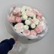 букет для любимой bloom room с кустовой розой,диантусом и хризантемой