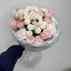букет для любимой bloom room с кустовой розой,диантусом и хризантемой