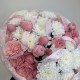 воздушный букет bloom room  хризантема и роза