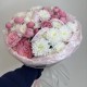 воздушный букет bloom room  хризантема и роза