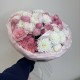 воздушный букет bloom room  хризантема и роза