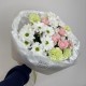 букет на день рождения bloom room хризантема,роза и диантус