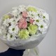 букет на день рождения bloom room хризантема,роза и диантус