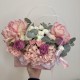 красивая пышная сумочка bloom room с гортезией розозой и хризантемой