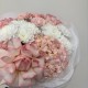 необычный букет bloom room роза,гортензия и хризантема