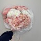необычный букет bloom room роза,гортензия и хризантема