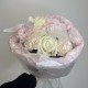 милый букетик bloom room роза хризантема и диантус
