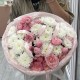 Дуо-букет из хризантем и пионовидных кустовых роз с доставкой по Екатеринбургу