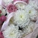 Дуо-букет из хризантем и пионовидных кустовых роз с доставкой по Екатеринбургу
