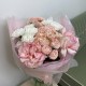 Нежный сборный букет с французскими розами, гортензией и хризантемами с доставкой по Екатеринбургу