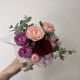 Стаканчик-комплимент из роз,эвкалипта и хлопка